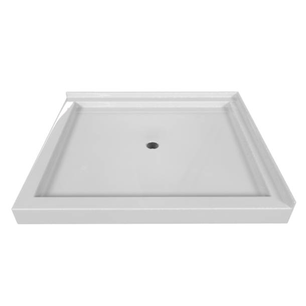 Valley Acrylic Ltd. Signature 48'' W 48'' D Square Double Shower Base Wayfair
